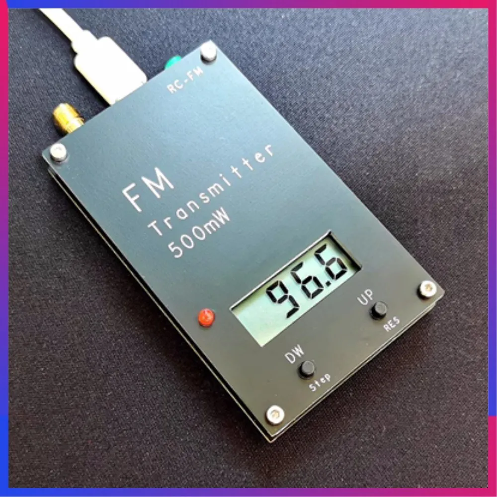 2000M 0.5W FM Transmitter Stereo Digital LED display Frequency 88M-108MHz FOR Campus Radio DSP Radio broadcast Station Receiver