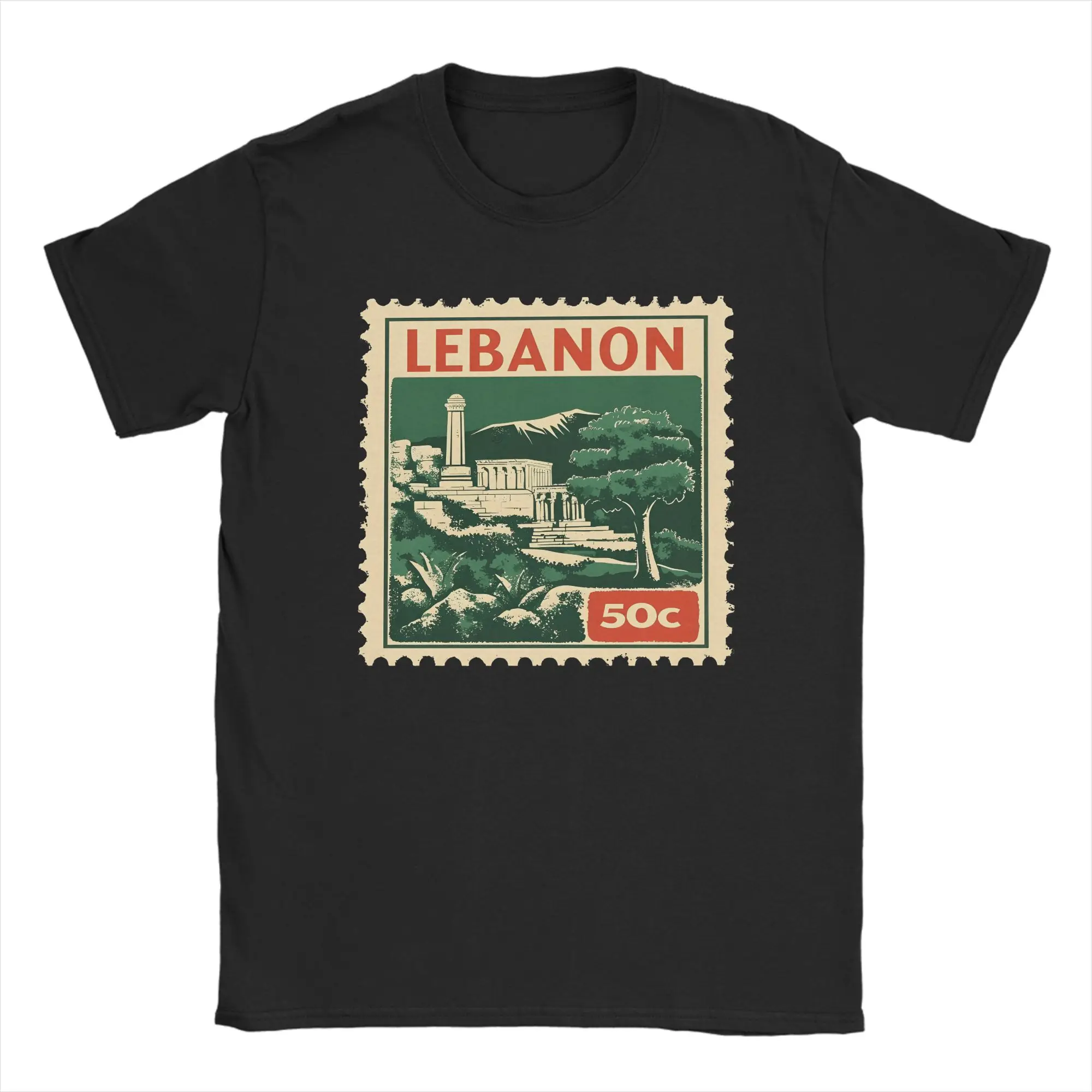 Harajuku T-Shirt Lebanon Cotton T Shirts  Hip Hop Tshirt for Couple Summer Aesthetic Casual Short Sleeve Clothing,