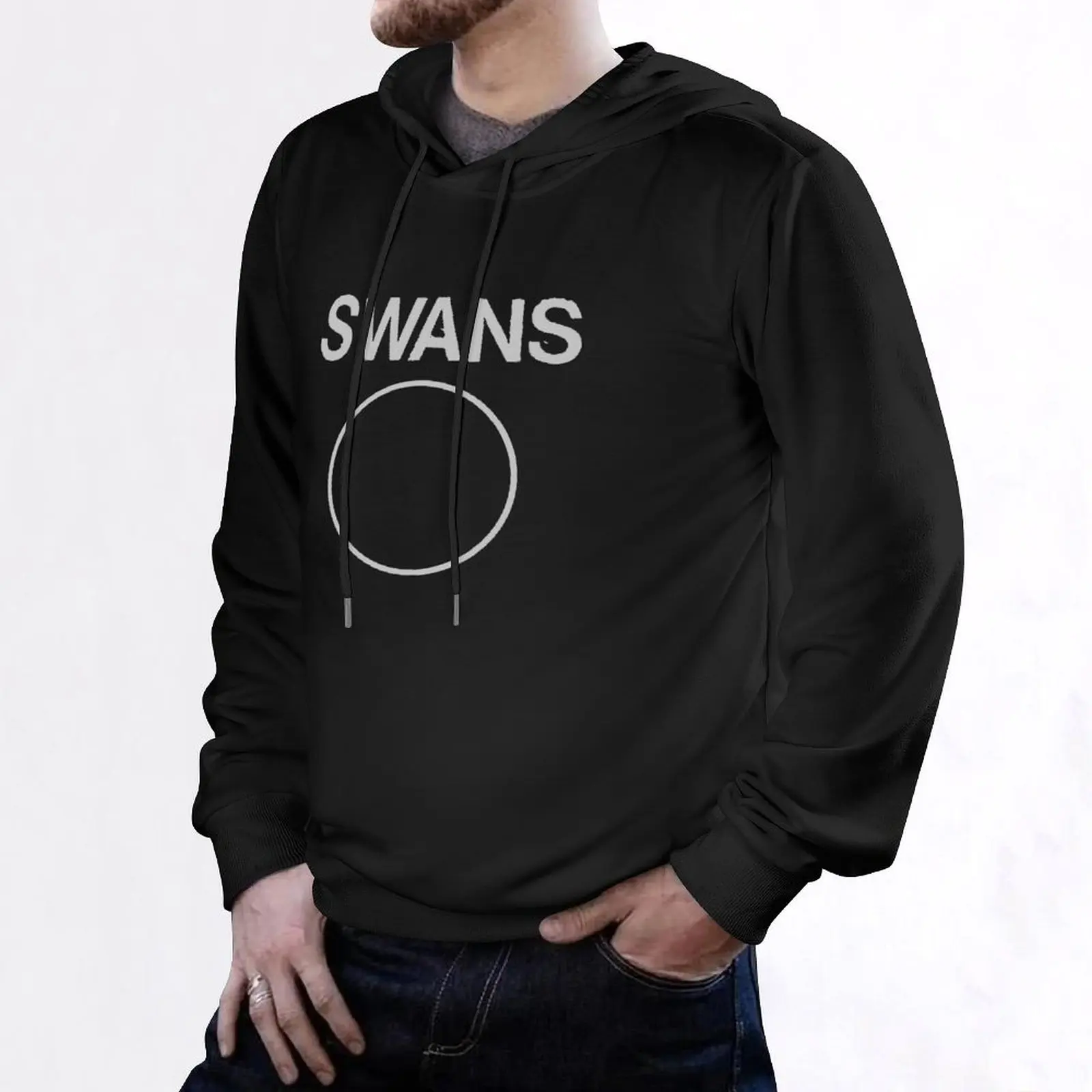 SWANS Pulôver com capuz roupas para homens moletom masculino tamanho grande com capuz