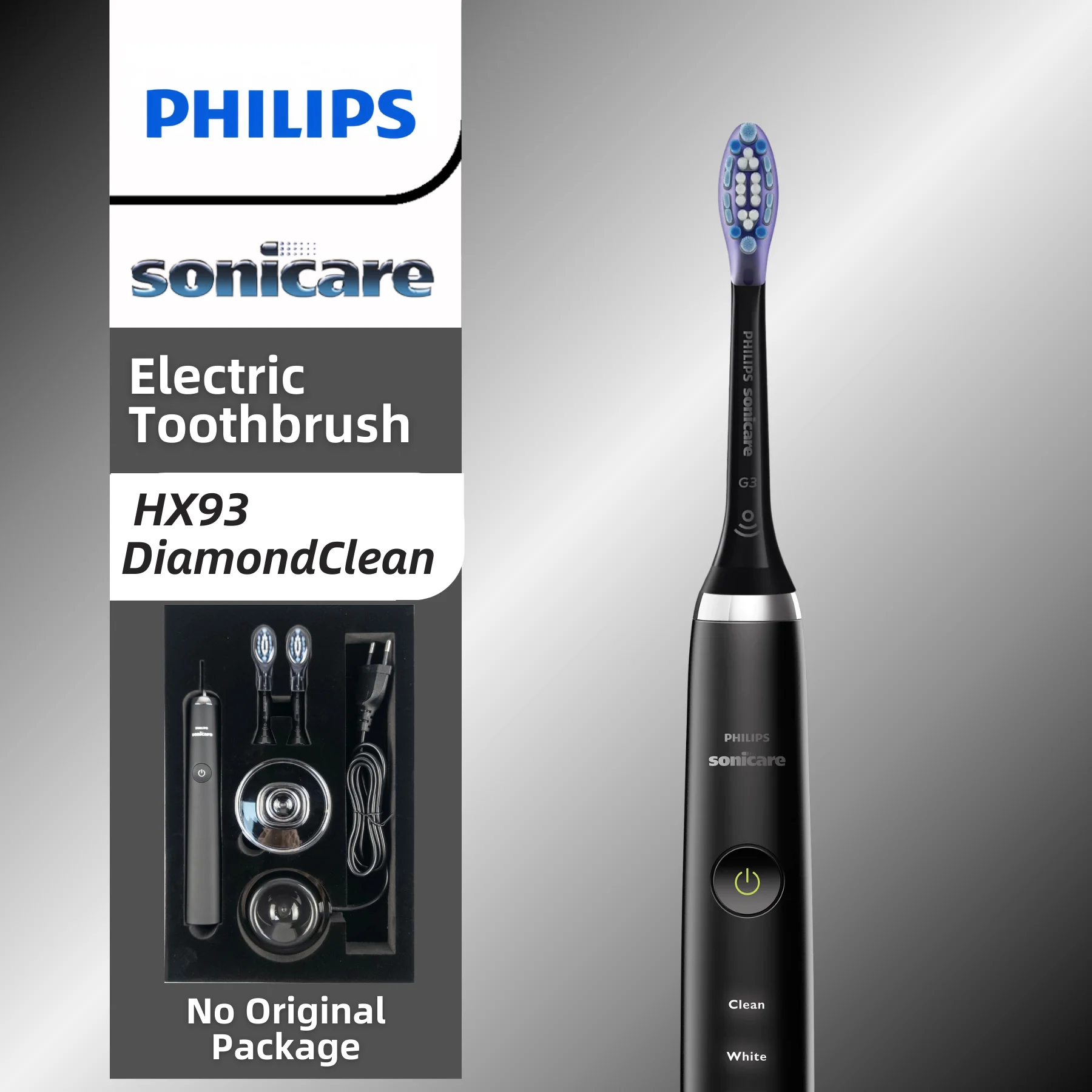 

Philips Sonicare Toothbrush Single-hand H93 With 2 Philips Toothbrush Heads G3 And Charger