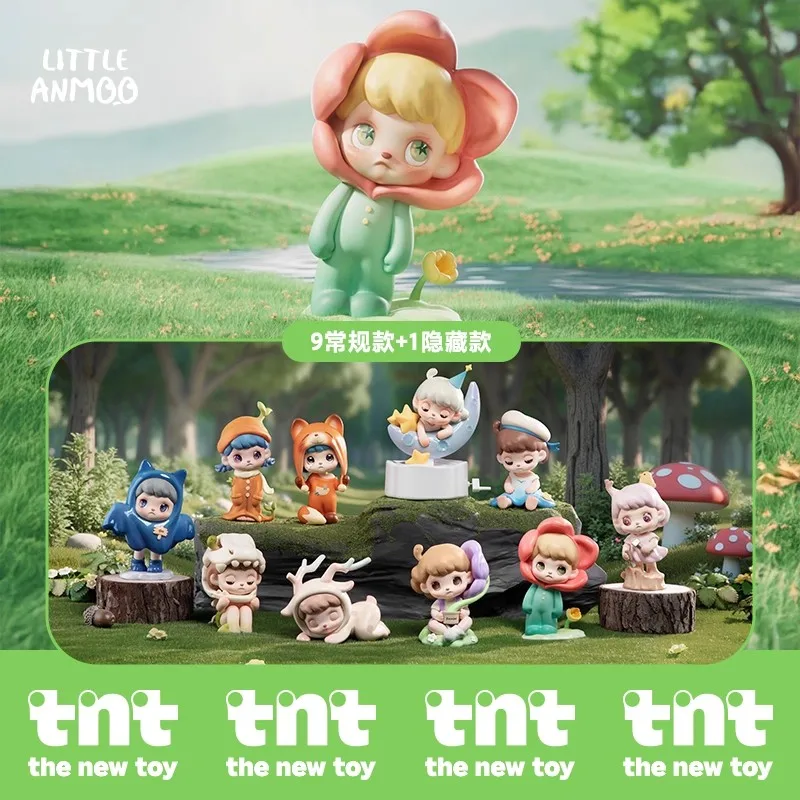 

ANMOO Listen Attentively Series Blind Box Mystery Box Toys Kawaii Action Anime Figure Dolls Desktop Ornament Gift