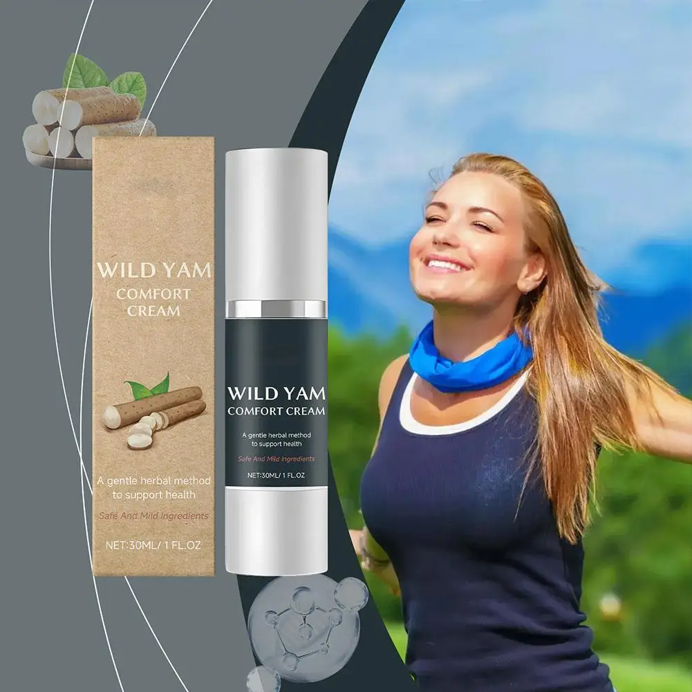Novo creme de inhame selvagem hidratante hidratante e remoção de hormônio de inhame calmante equilíbrio regular bálsamo rugas creme selvagem h5t5