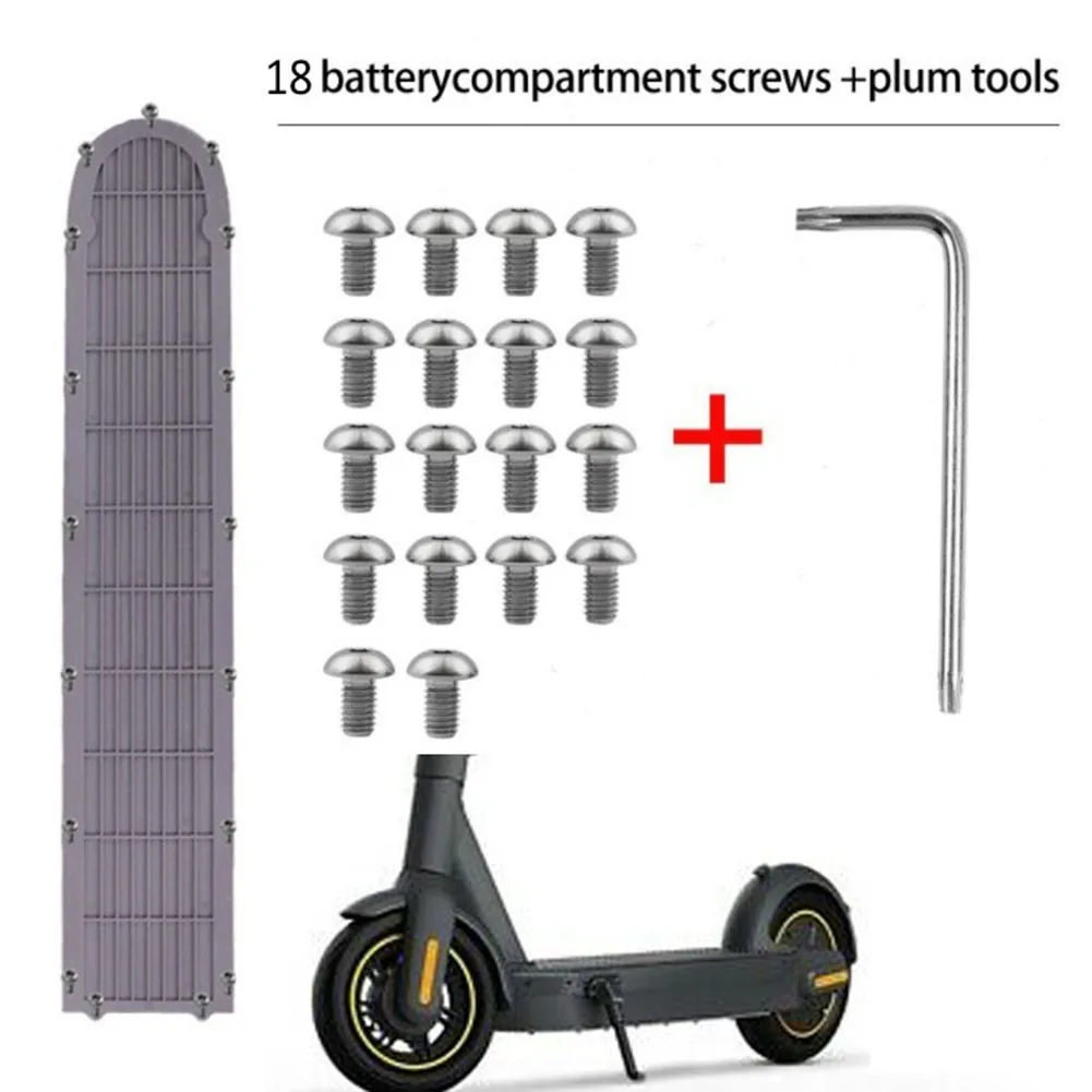 

Sturdy Steel Screws for NINEBOT Max G30 Electric Scooter Bottom Cover, 10*4mm Size, Bundle of 18 Screws and a Convenient Wrench