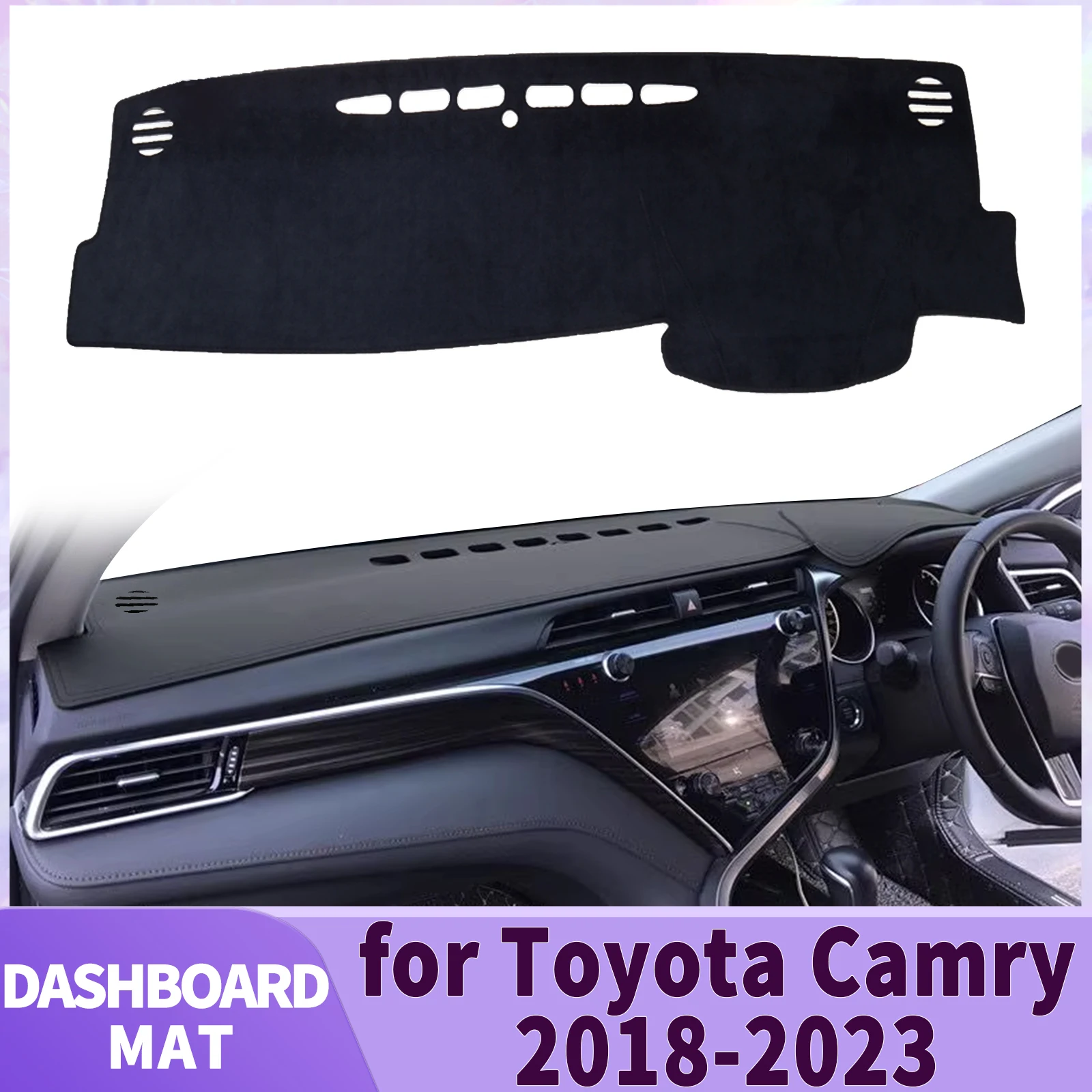 

fit for Toyota Camry 70 XV70 2018-2023 Car Dashmat Accessories Dashboard Cover Pad DashMat Sunshade Protective Carpet Leather
