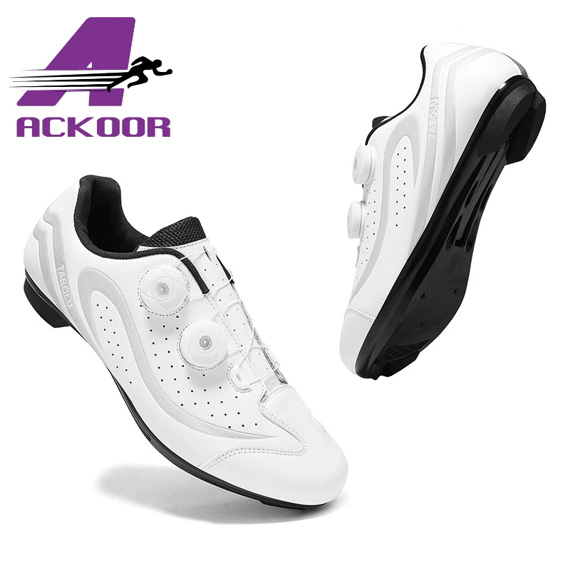 

New Men's Cycling Sneakers, Unisex Road Cycling Shoes, Nonslip Mountain Bike Shoes, Racing, Outdoor, Women's Mountain Bike Shoes