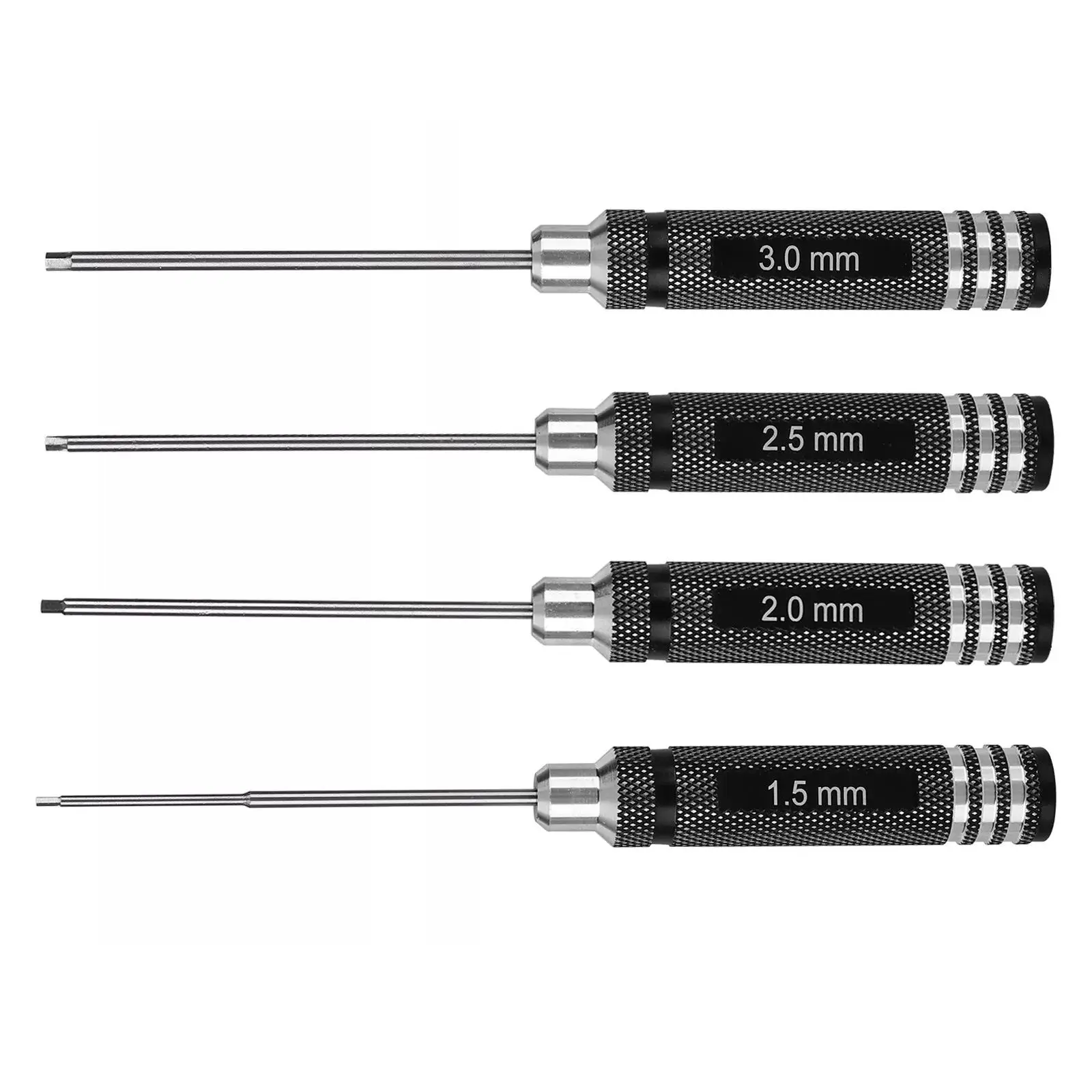 4Pcs/Set High-Speed Steel Hex Nut Screwdriver Repair Tools Kit 1.5mm/2mm/2.5mm/3.0mm For RC Helicopter Boat Drone Accessories