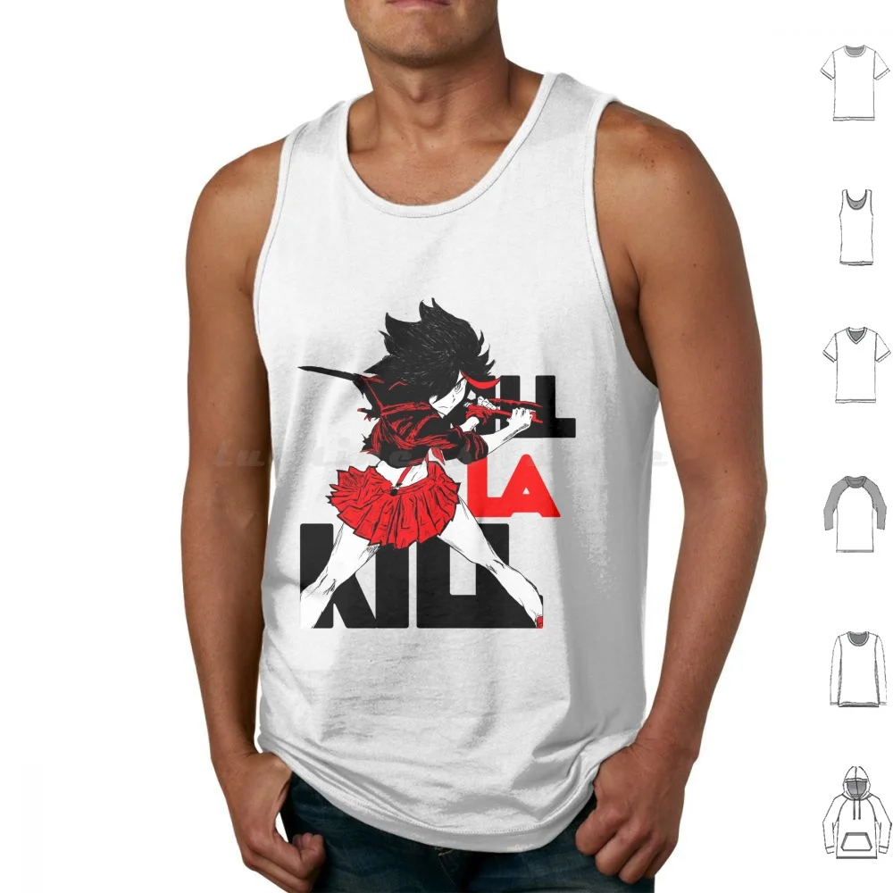 Kill La Kill-Ryuko Matoi Tank Tops Vest Sleeveless Kill La Kill Kill Ryuko Matoi Honnoji Senketsu Satsuki Kiryuin Action
