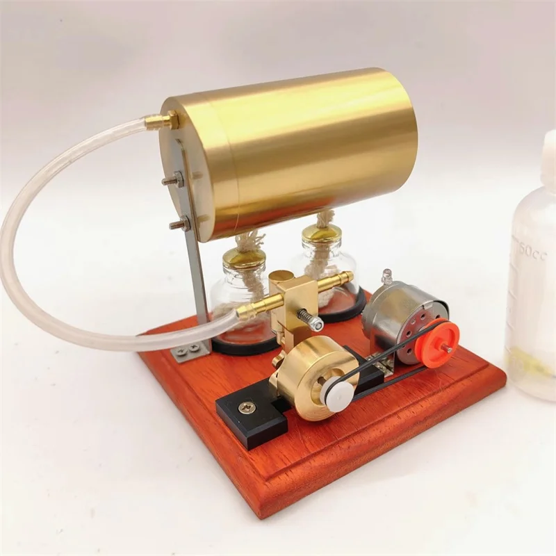 Single Cylinder Swing Steam Engine with Boiler Generator Engine Model Kit  Physics Experiment Toy