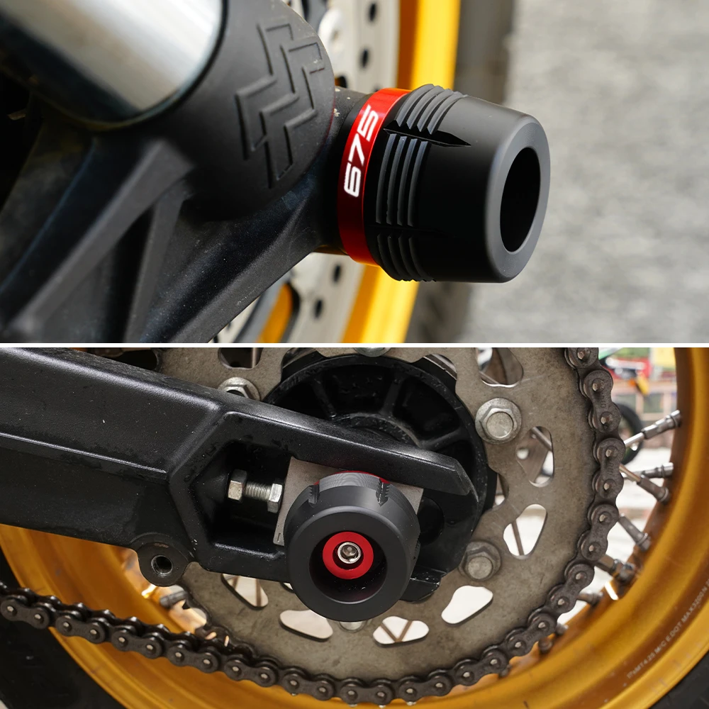 Per CFMOTO 675SR 675SR-R 675NK 675SS 675 SR/NK/SS/SR-R Moto Anteriore Asse Ruota Posteriore Slider Forcella Slider Crash Protector