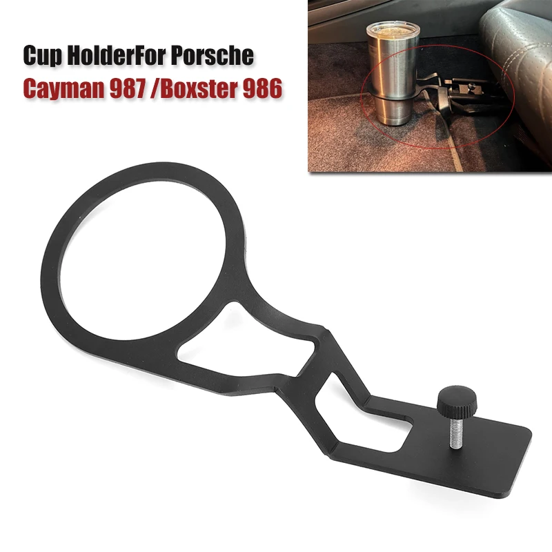 For Porsche Cayman 987 Boxster 986 Cupholder Car Seat Rail Cup Holder Bracket Stand Water Drink Bottle Mount Car Styling