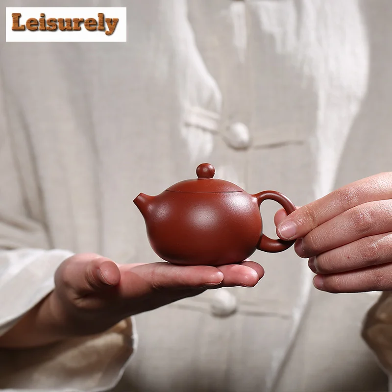 100ML Antique Yixing Purple Clay Teapot Handmade Pot Raw Ore Dahongpao Mud Tea Maker Kettle Chinese Zisha Tea Set Craft Supplies