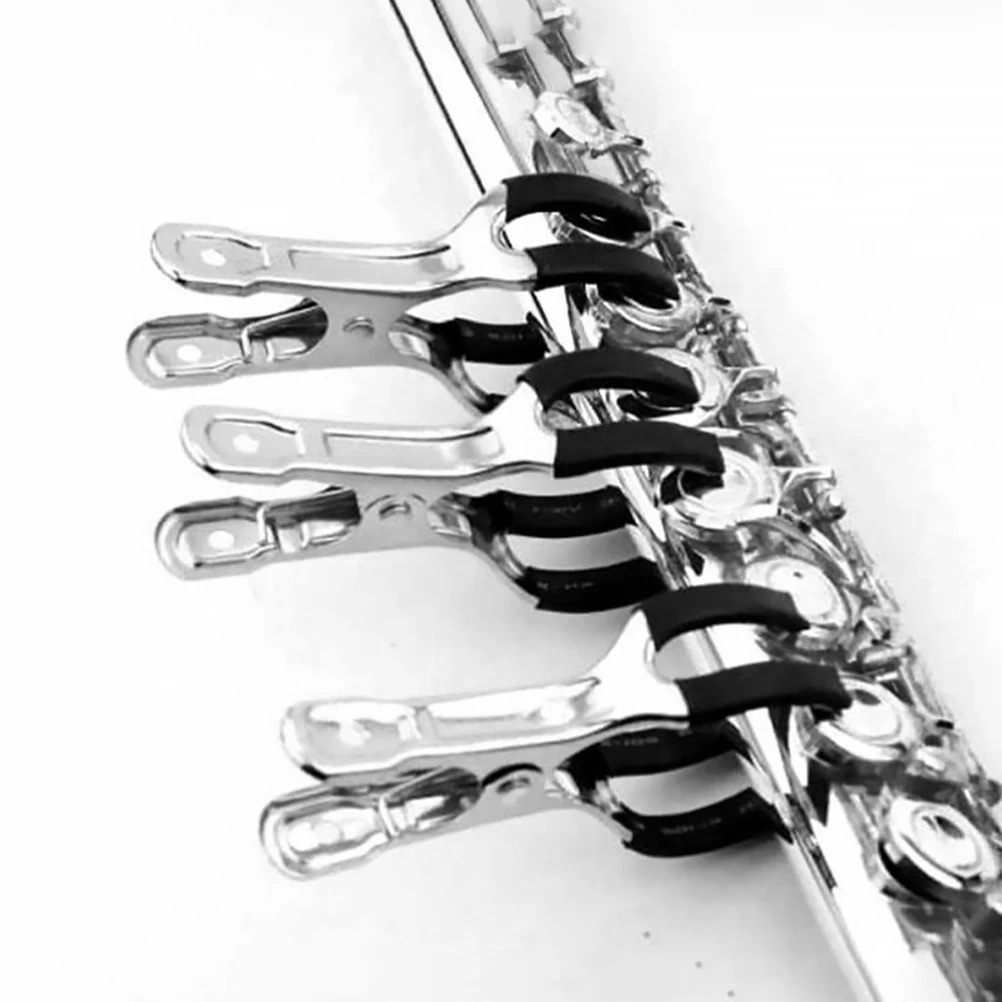 

5 Pcs Stainless Steel Saxophone Indentation Clip Instruments Maintenance Supply Material Repair Kit