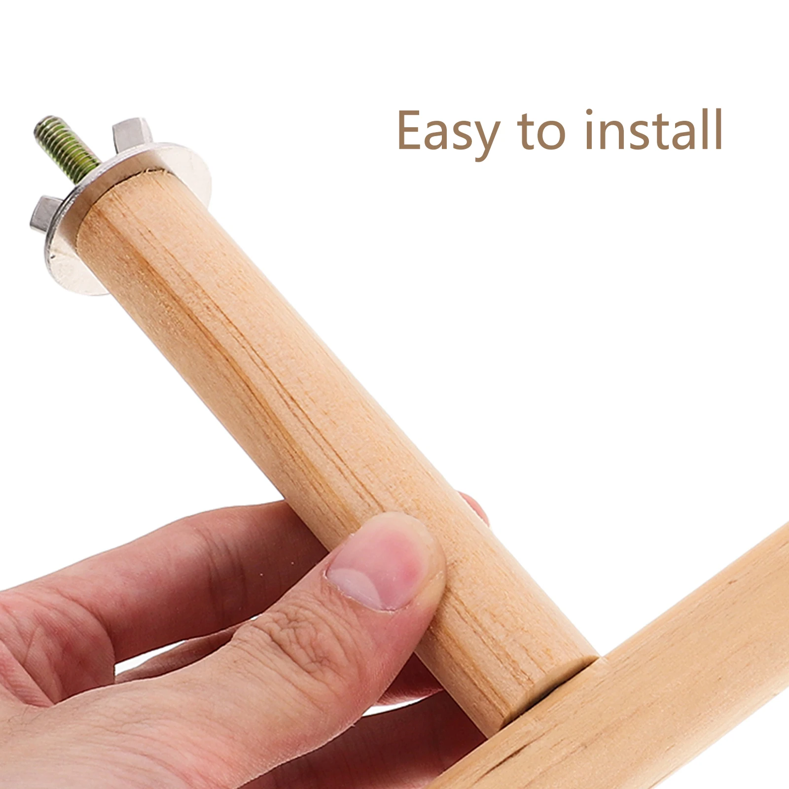 10 مجموعة 10 مجموعات الطيور محطة الرف الملحقات المسمار غسالات الجوز قفص جثم تحديد الأجهزة قفص العصافير حامل قضيب جبل