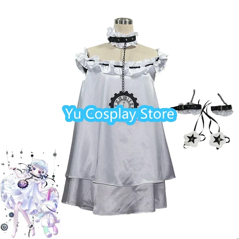 Game COMPASS Coquelicot Blanche Cosplay Costume Women Cute Dress Gril Pajamas Sleepwear Halloween Carnival Uniforms Custom Made