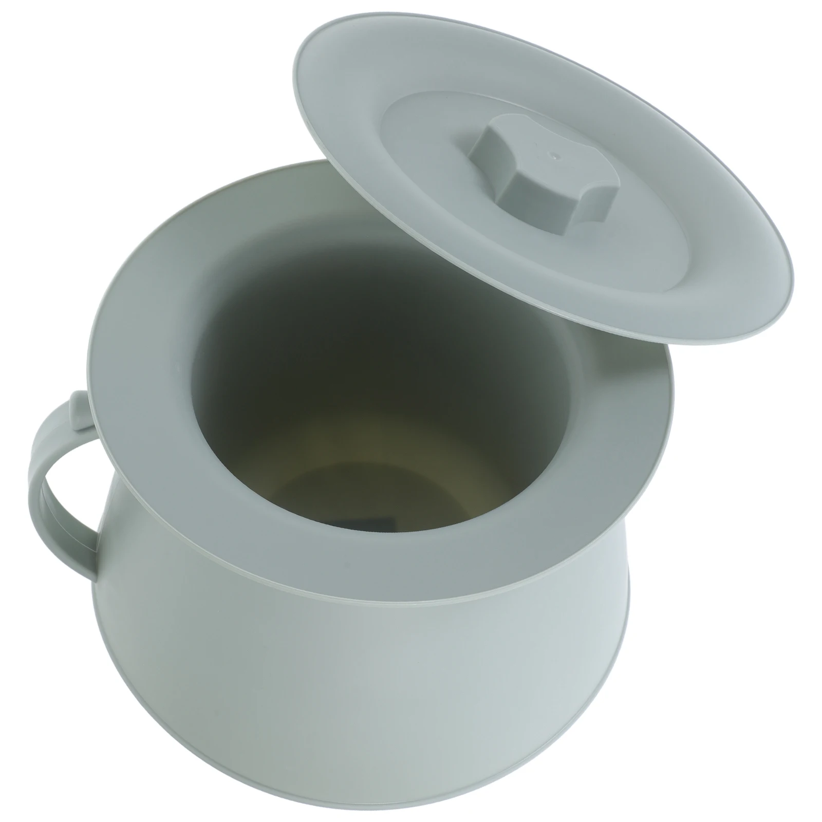 وعاء الغرفة لكبار السن المعاقين مع غطاء سميك من البلاستيك مبولة للاستخدام الليلي في الأماكن المغلقة مرحاض محمول طريح الفراش المريض المبصقة المنزلية