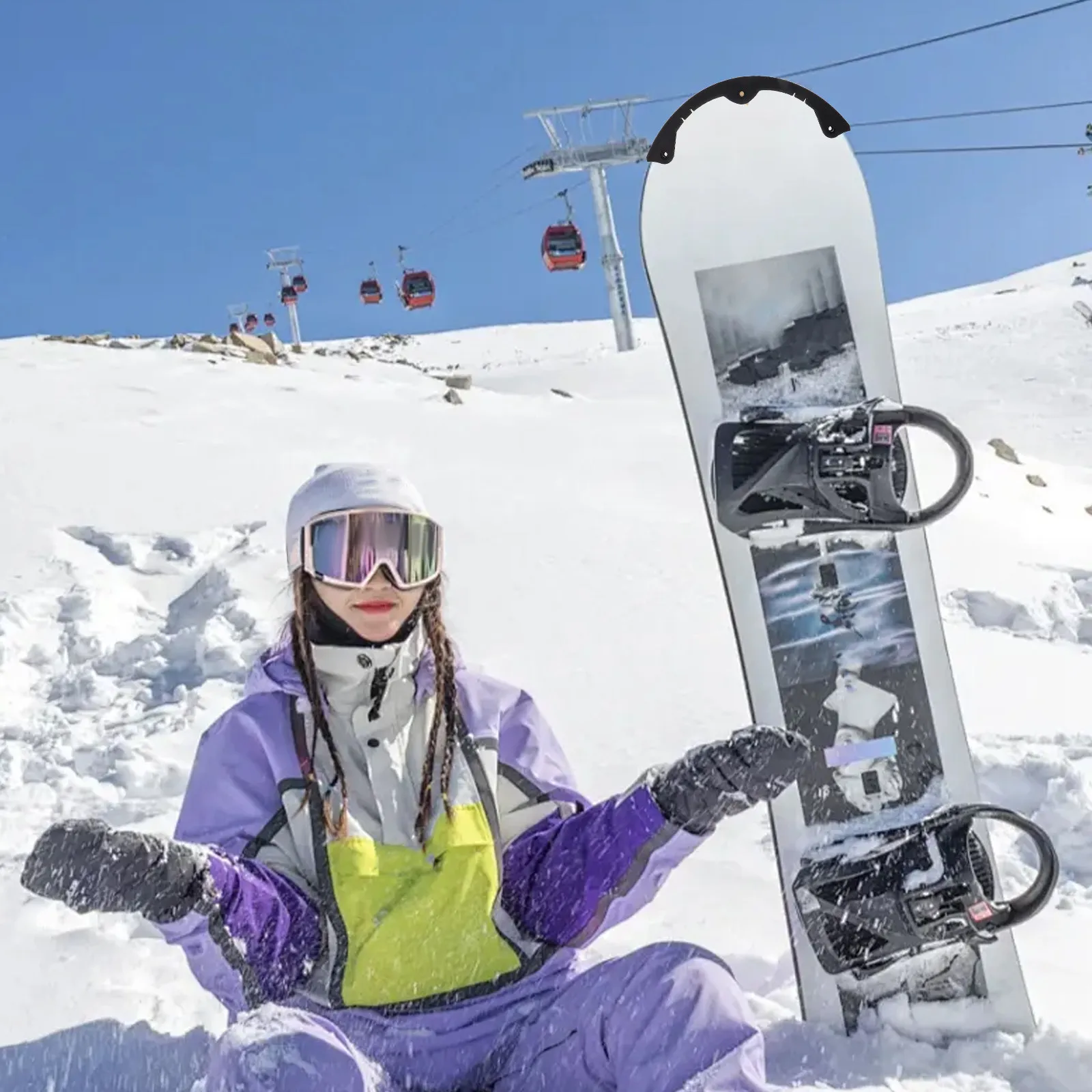 

2 шт. защитных накладок для края сноуборда, ударопрочные резиновые чехлы, защита от столкновений для сноуборда, защита края лонгборда