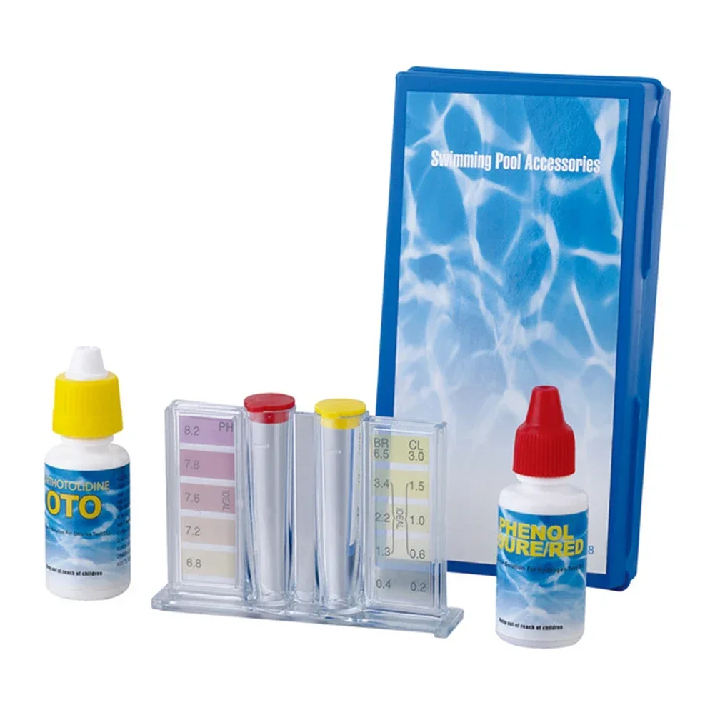 Kit di Test del PH dell\'acqua Tester di qualità dell\'acqua rapido e accurato Tester di durezza dell\'alcalinità multiuso analisi piscina termale