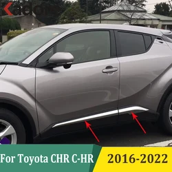 For Toyota CHR C-HR 2016-2022 Chrome Car Side Door Body Line Moldings Cover Trim Car Decoration Protector Accessories