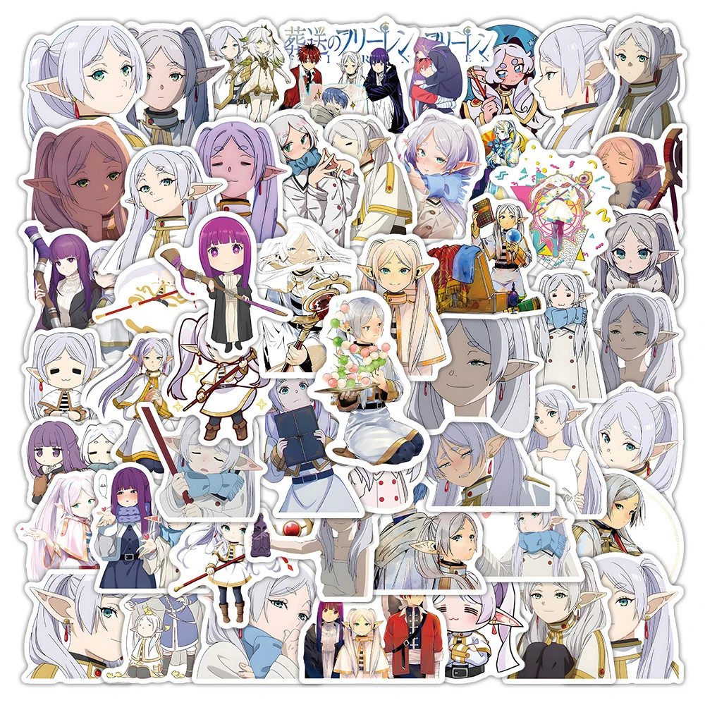 10/30/60pcs Anime Frieren Beyond Journey's End Stickers Aesthetic Graffiti Decals DIY Guitar Laptop Fridge Classic Manga Sticker