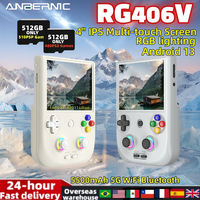 ANBERNIC RG406V Handheld Game Console 4-inch IPS Touch Screen Android 13 RG 406V Retro Video Games 8G+128G 5500mAh  PSP PS2 Gift