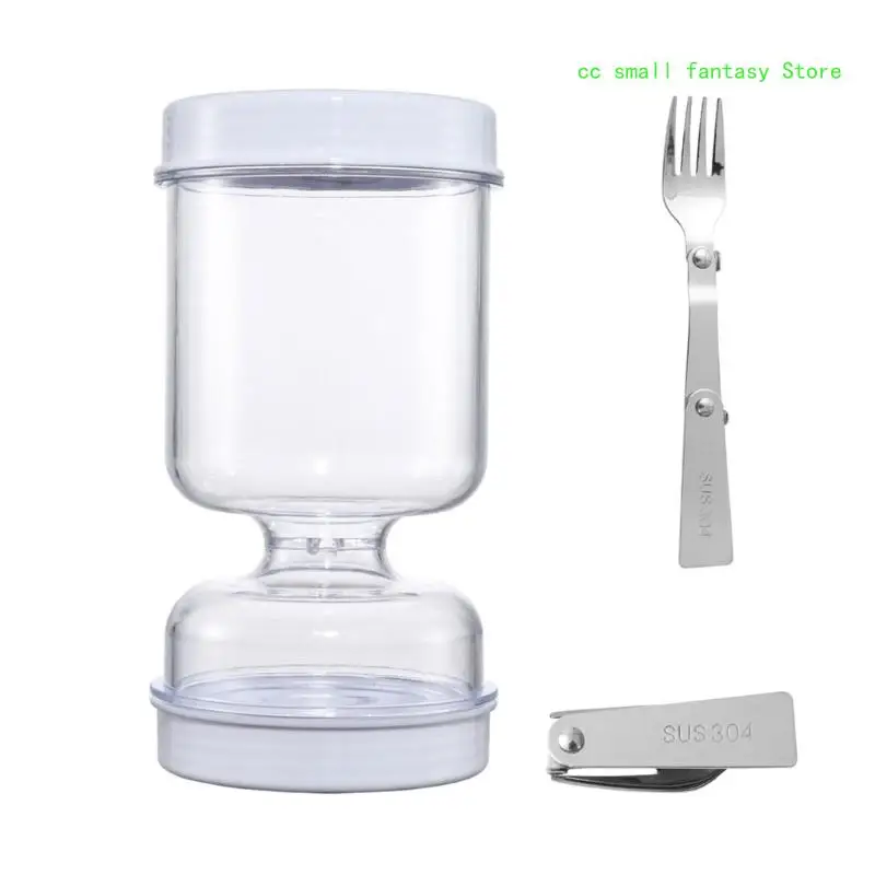 

R3MA Hourglass Container Pickles Jar Separate Wet Dry Inverted Storage Holder