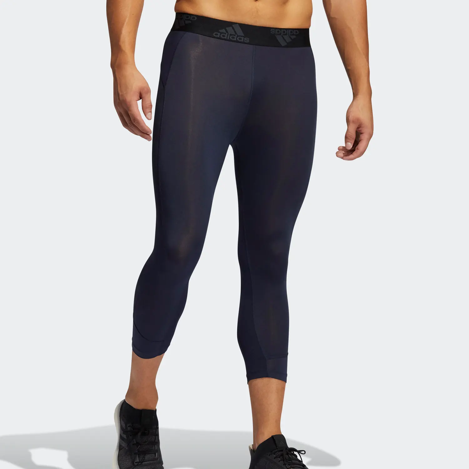 Adidas genuine spring men's training breathable sports tight fitting seven quarter pants GL9873