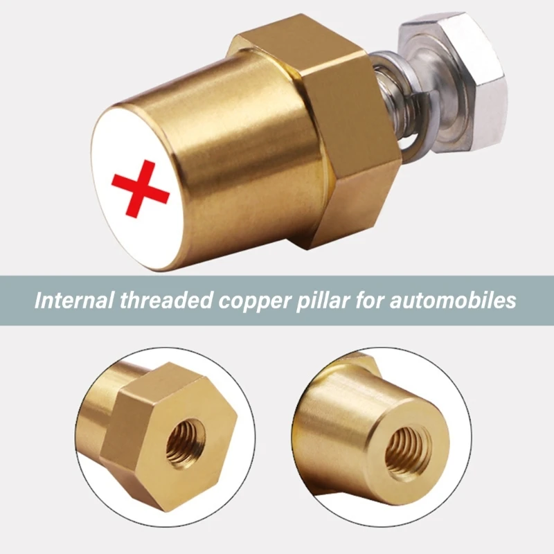 SZYU Braçadeiras conector terminais bateria latão Protetor terminal bateria poste superior