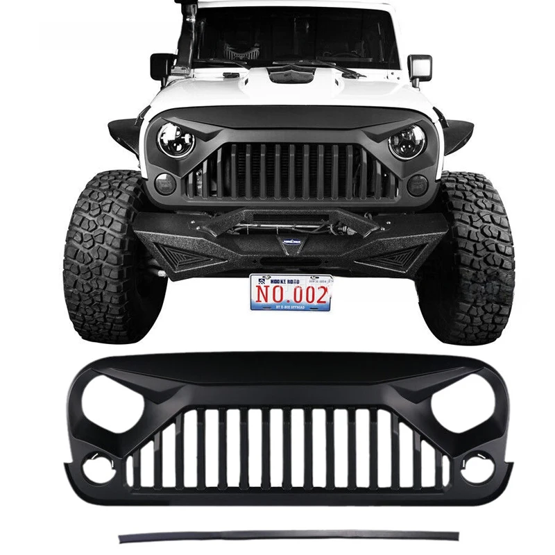 

Front Bumper Racing Grills for Wrangler Mid-grid JK 2007-2017 Rrestoration Mid-grid Restoration Grill Accessories