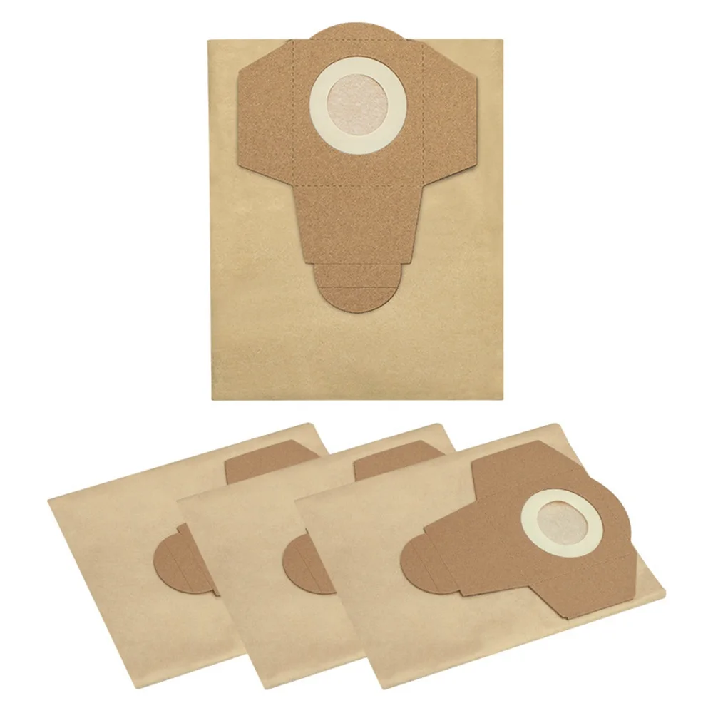 4 Pack Vacuum Filter Bag Accessories for Einhell BT-VC 1250S/INOX 1250S Wet & Dry Vacuum Cleaner 20L Paper Bag Dust Bag