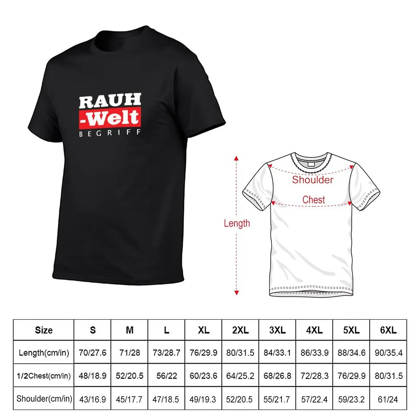 RWB Rauh Welt Begriff T-Shirt black t shirt boys white t shirts summer tops t shirts for men graphic