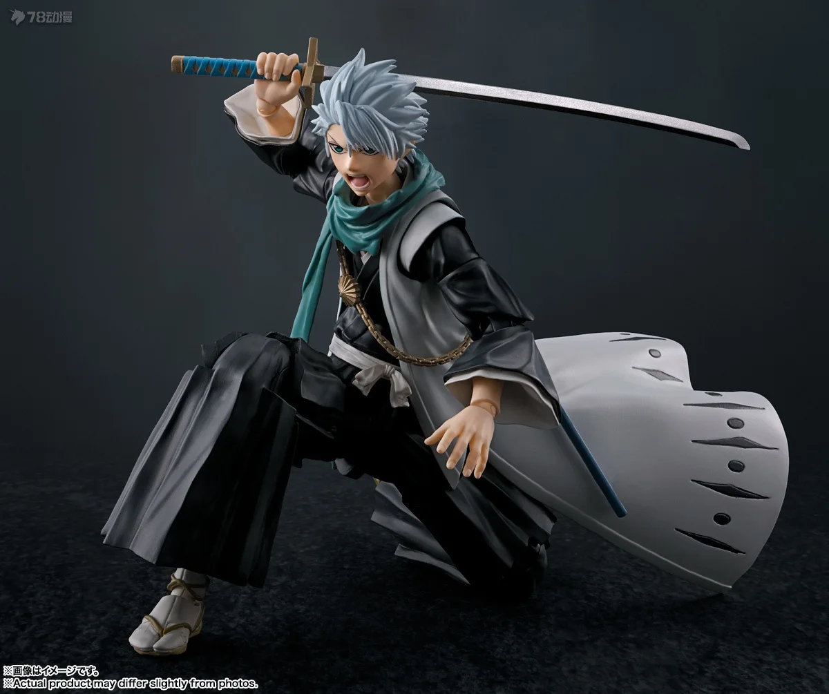 Bandai SHF Shinigami/Realm /BLEACH Series Hitsugaya Winter Shiro สามารถสัมผัสมือถือเดสก์ท็อปสําหรับชาย