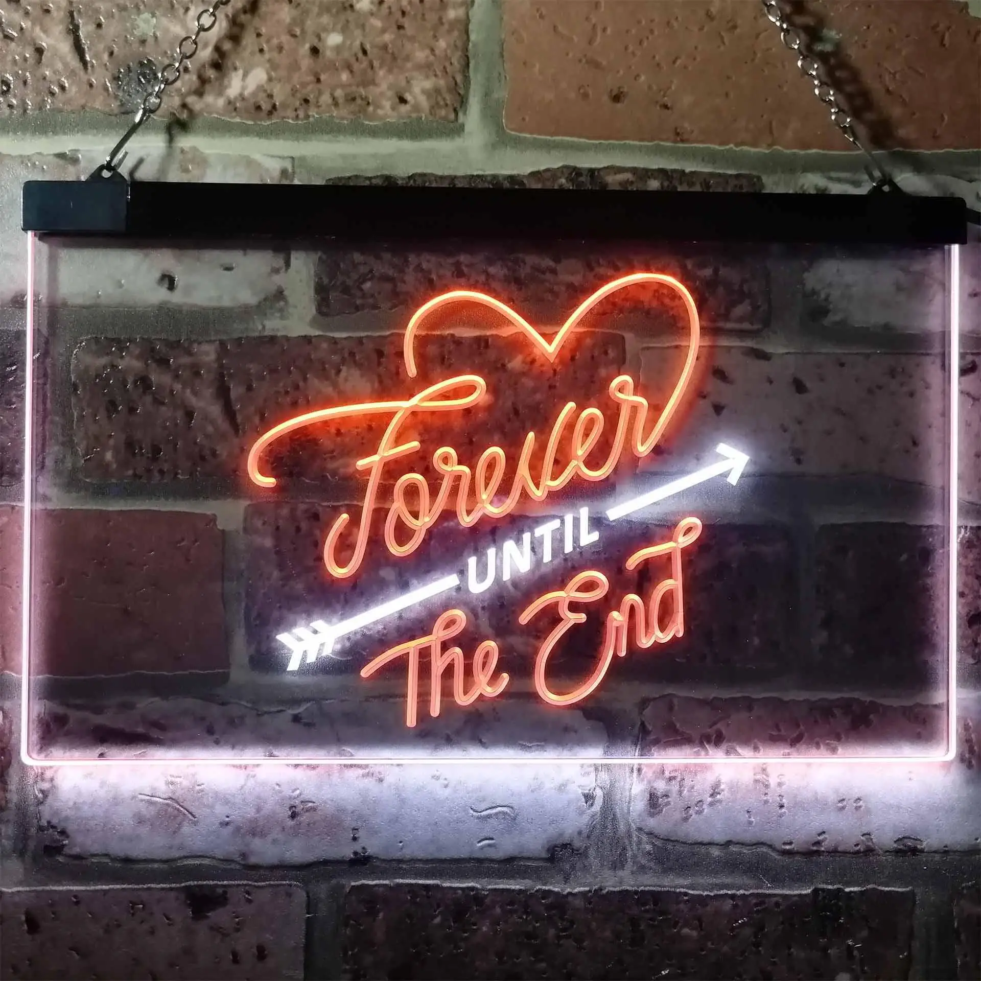Forever Until The End Room Decoration Dual Color Led Neon Sign st6-i3123