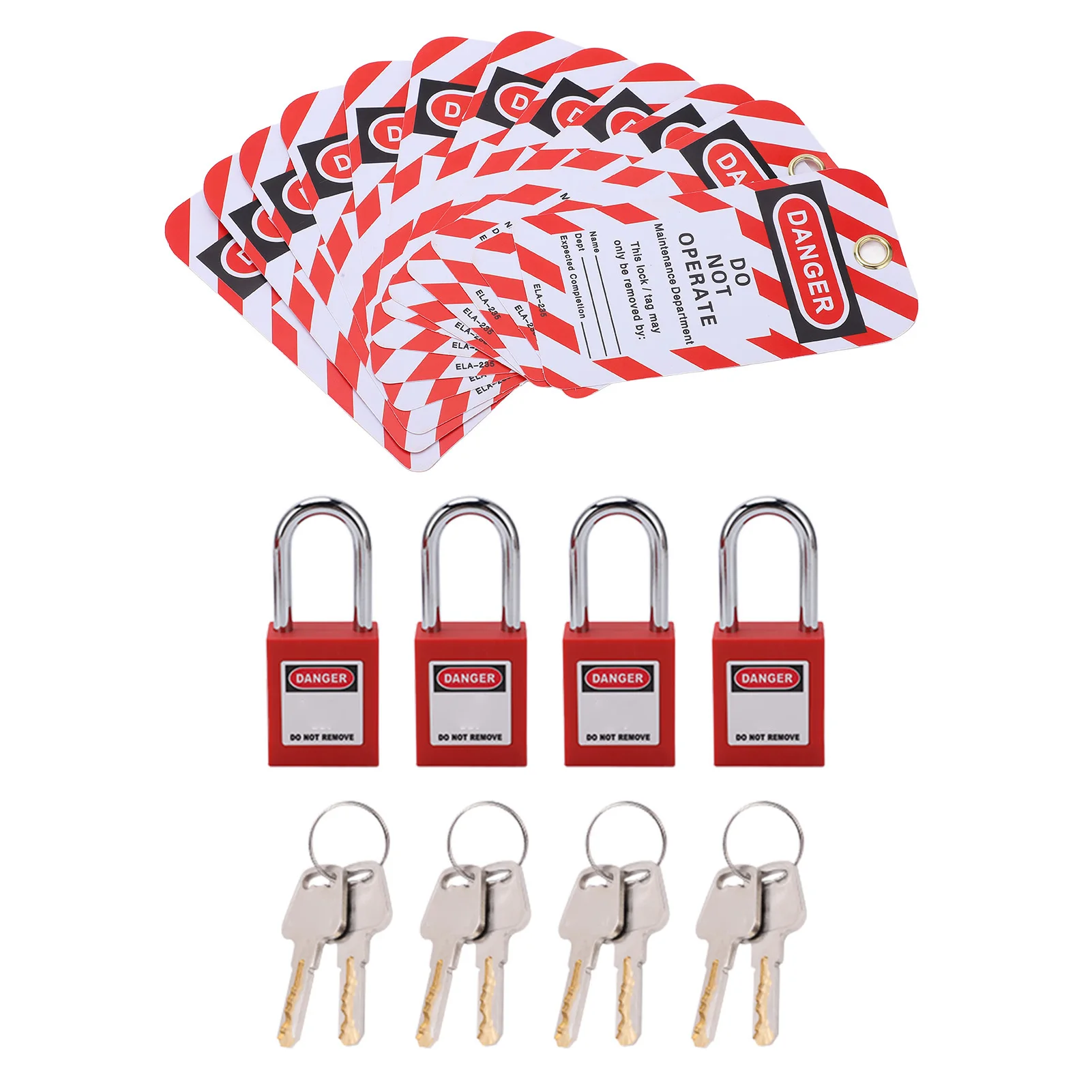 Loto Safety Kit With Padlocks Keys And Tags Professional Electrical Lockout Tools For Industrial Chemical And Power Industry Use view 6