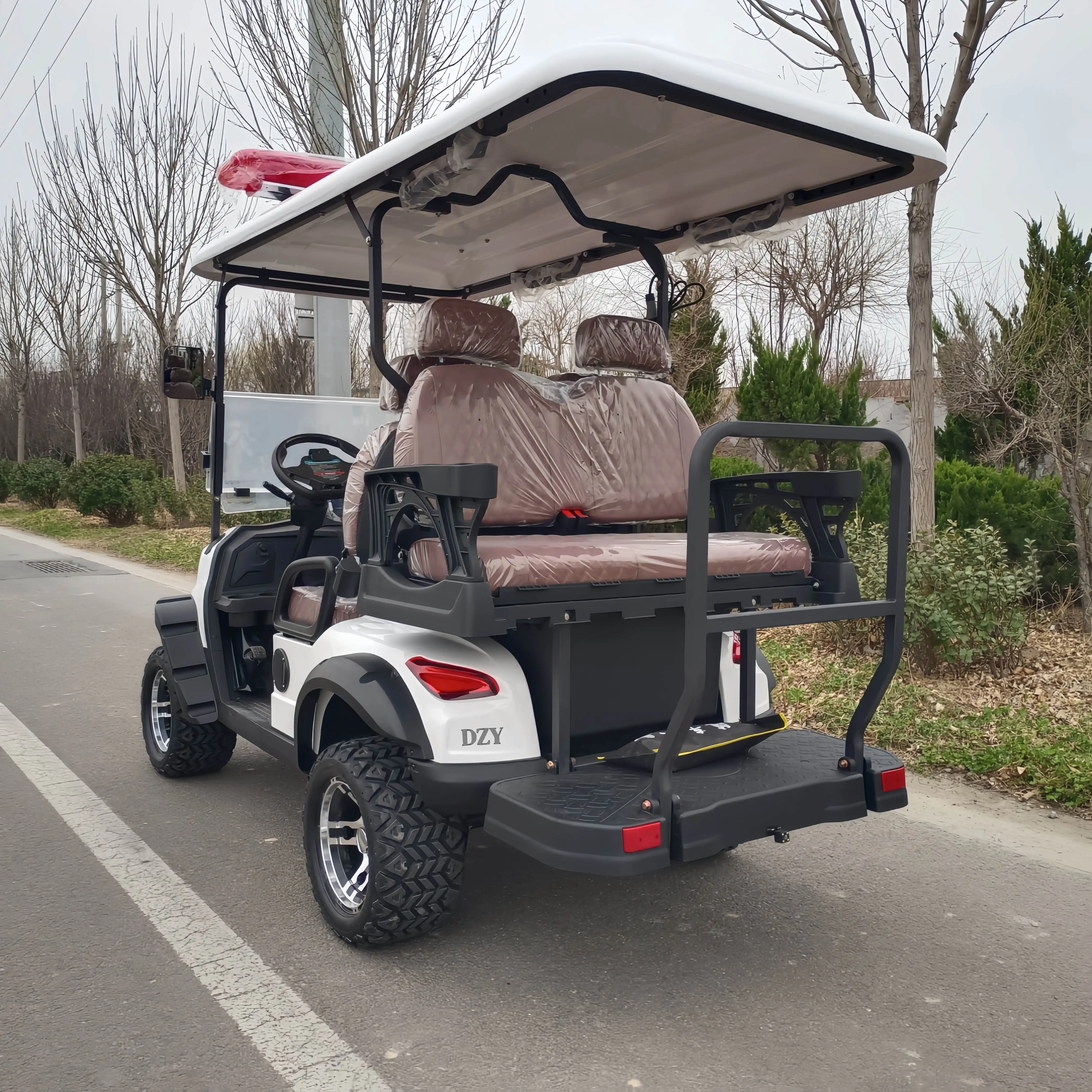 

High-Performance 72V Electric Golf Cart 4-Person All-Terrain Lifted Design for Ultimate Durability and Off-Road Performance