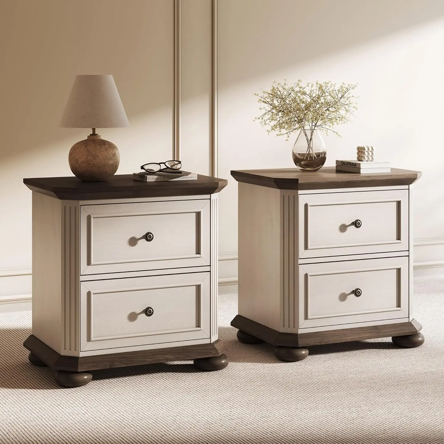 Farmhouse Nightstand Set 1