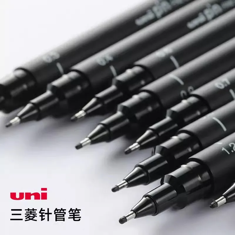 

3/6/12pcs Uni Needle Gel Pen Pigment Liner Pen Set Hand-painted Hook Line Marker Stylo Drawing Fineliner Manga Sketching Pen Art