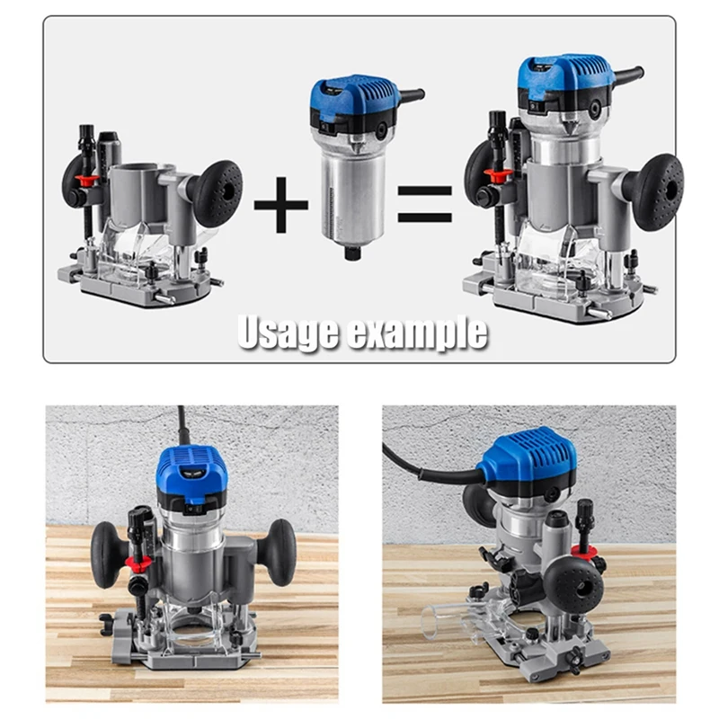 Compact Plunge Router Milling Trimming Machine Base Suitable For Calibre 65Mm Trimming Machine Power Tool Parts