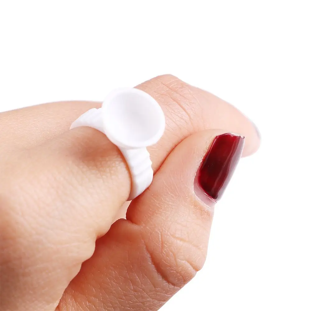 Eyelash Pallet Makeup Kit Tool Eyelashes Makeup Ring Pallet Eyelash Extensions Glue Ring Grafting Eyelash Tool Glue Pallet