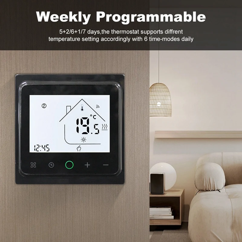 16A Tuya Smart Wifi Thermostat Water Electric Warm Floor Heating Water Gas Boiler Temperature Controller For Alexa