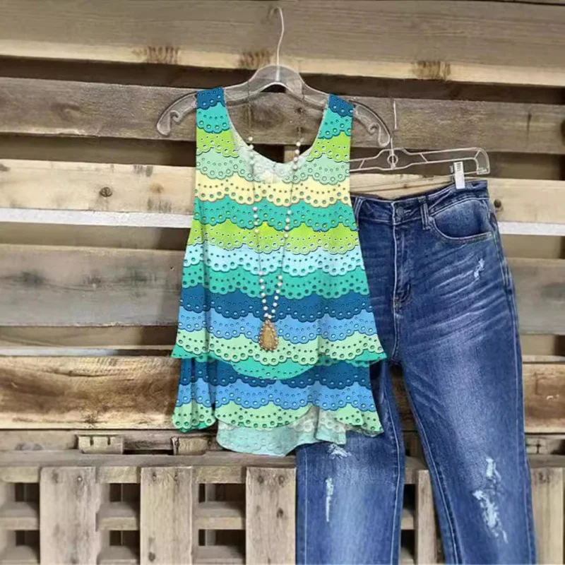 

314541New 's ClothingebayNew Casual Vest Solid Color Irregular Sleeveless Top for Women