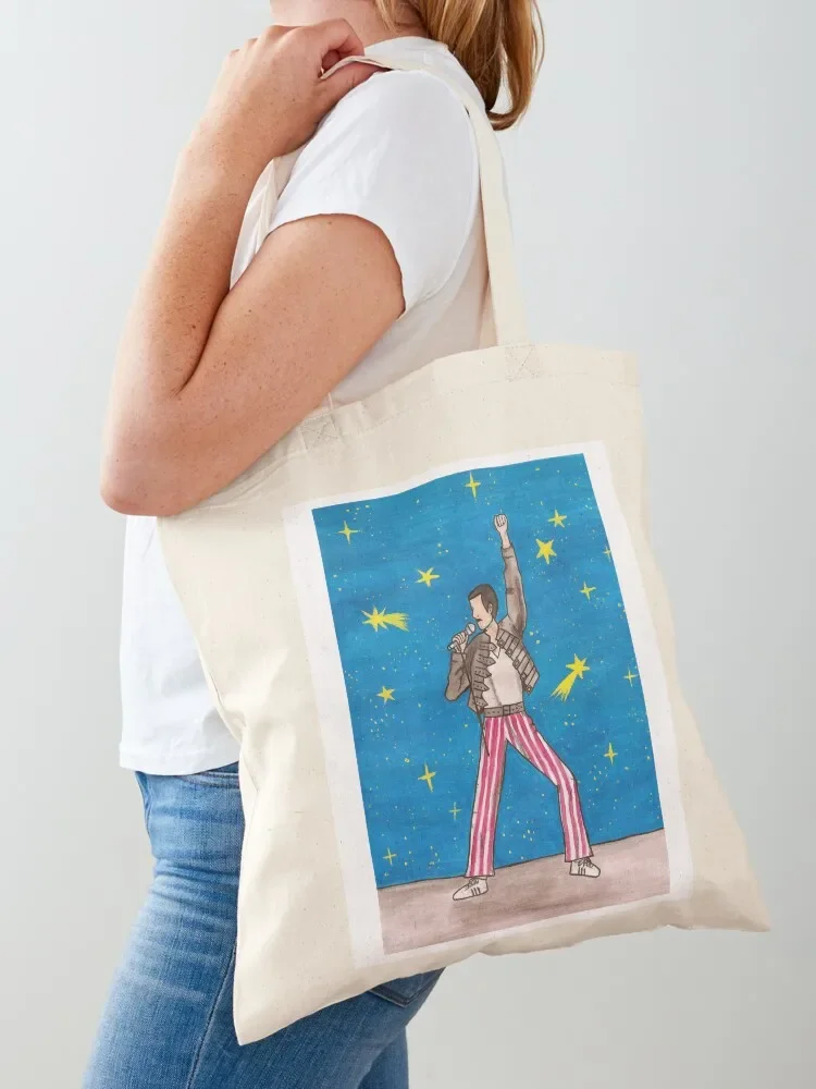 Freddie Mercury (Queen) Tote Bag canvas bags bag for beach tote bag university