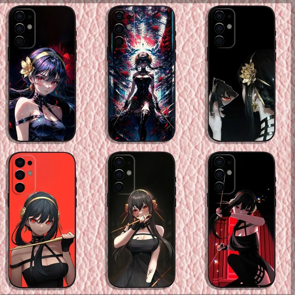 

S-Spy x Family Yor F-Forger Phone Case For Samsung S24,S21,S22,S23,S30,Ultra,S20,Plus,Fe,Lite,Note,10,9,5G Black Soft Shell