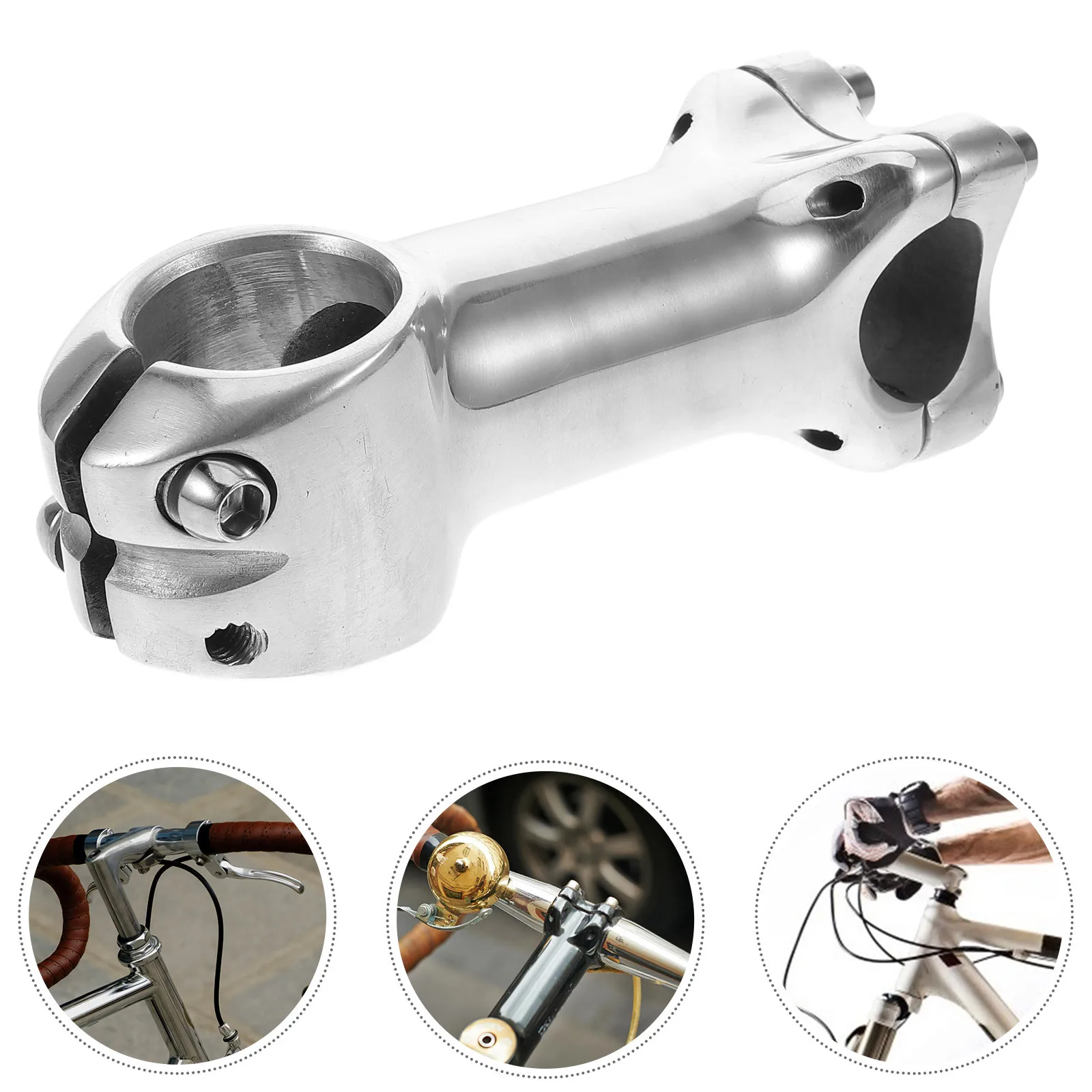 

Bicycle Stem Riser Aluminum Alloy Adjustable Handlebar Stem For Mountain Road Fixed Gear Bike Accessories