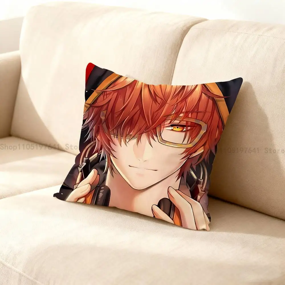

Anime Mystic Messenger Game 707 Pillow Case cute cartoon peripheralsBedroom Sofa Decorative Cushion Cover Soft Cushion Cover