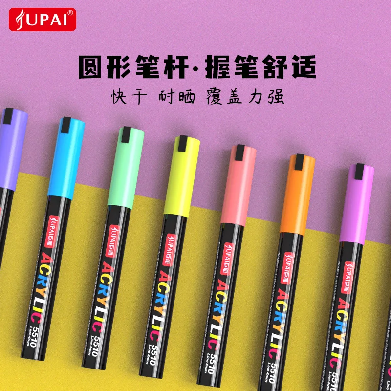 Jupai plumones colores marker acryl posca bunte werbung malerei schul briefpapier keramik glas graffiti wasserdicht