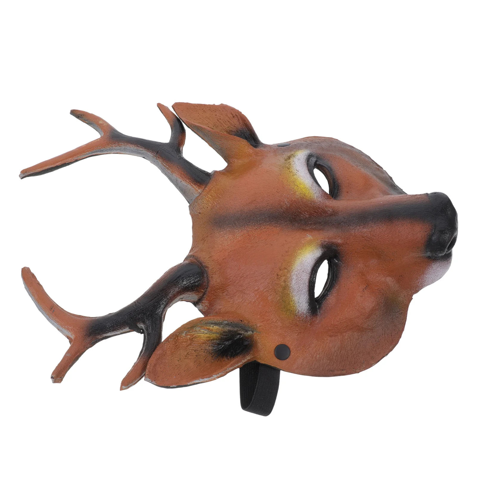 

Reusable PU Deer Design Mask Halloween Party Cosplay Prop Lightweight Decorative Xmas Costume Accessory Xmas Mask