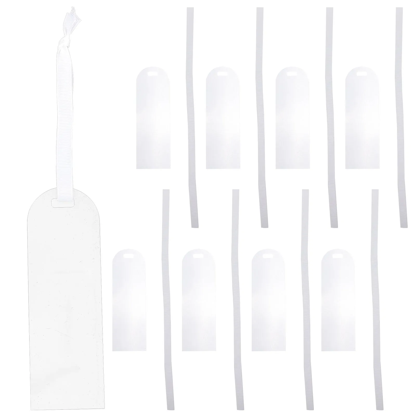 

10Pcs Acrylic Ribbon Bookmark Blank Page Markers for Reading Craft DIY Book Accessories Acrylic Bookmark Blank