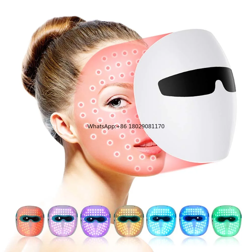 OEM ODM Anti Aging Wrinkle Removal LED Light Facial Beauty 7 Colors Skin Care Face Light Therapy Mask