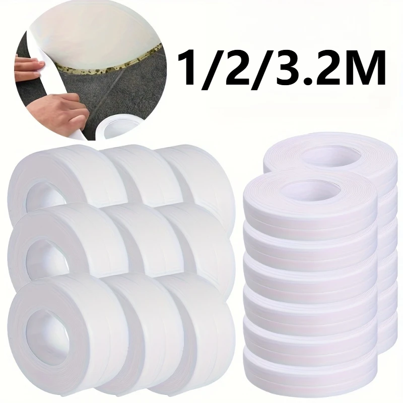 Self Adhesive PVC Sealing Strip Tape for Bath Toilet Kitchen Caulk Tape Waterproof Wall Sticker White Mold Proof Tapes