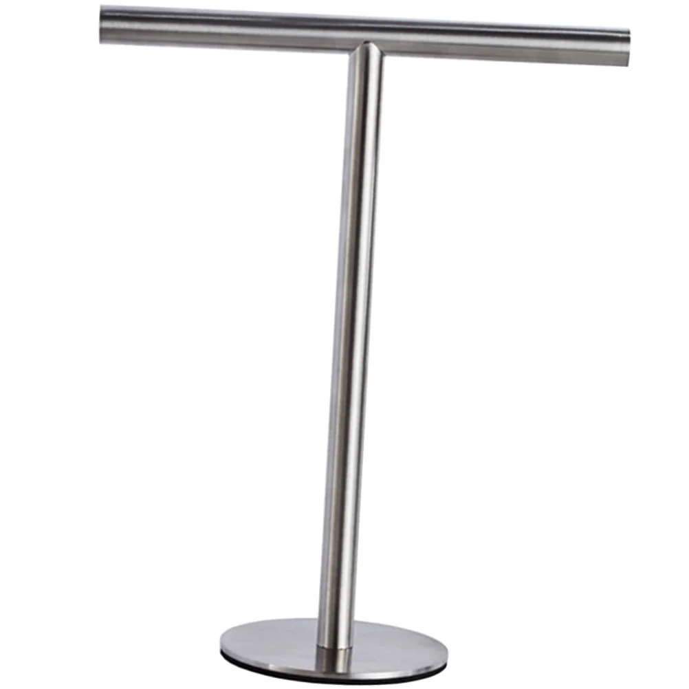 

Towel Rack Hand Towel Stand Stainless Steel Compact Vertical Design Stable Base Bathroom Kitchen Holder Storage Organizer